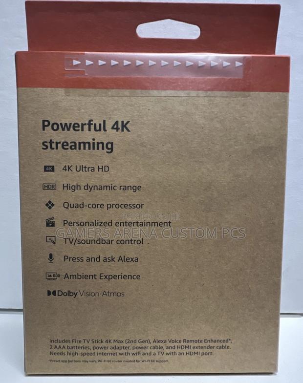 Amazon Fire Tv Stick Max 16gb Streaming Device Wifi 6e - thumbnail 4