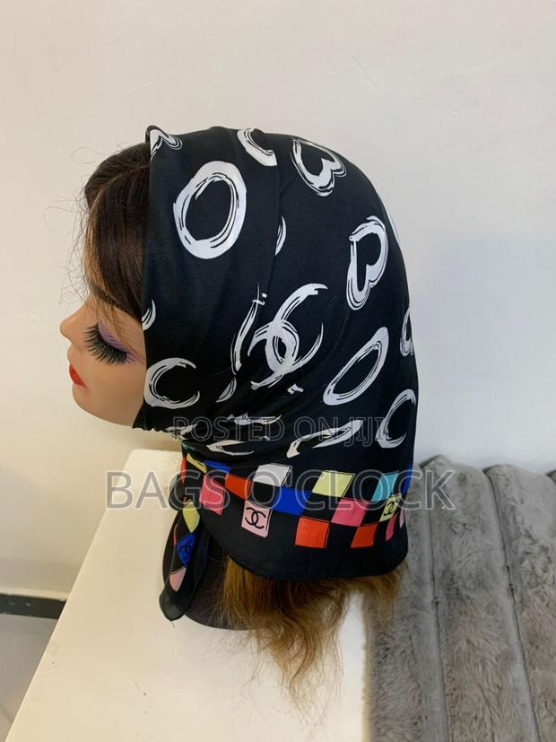 Premium Designer Silk Scarf Designer-Inspired Silk Square Scarf