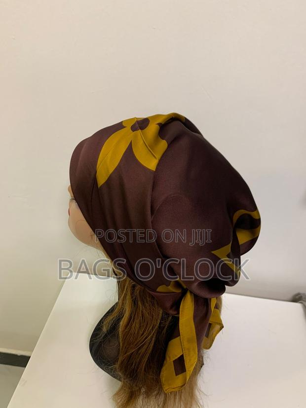Premium Designer Silk Scarf Designer-Inspired Silk Square Scarf - thumbnail 2