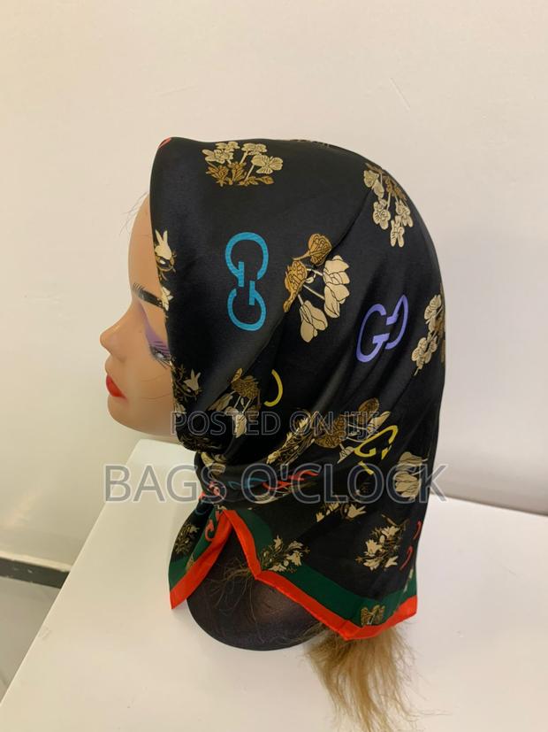 Premium Designer Silk Scarf Designer-Inspired Silk Square Scarf - thumbnail 9
