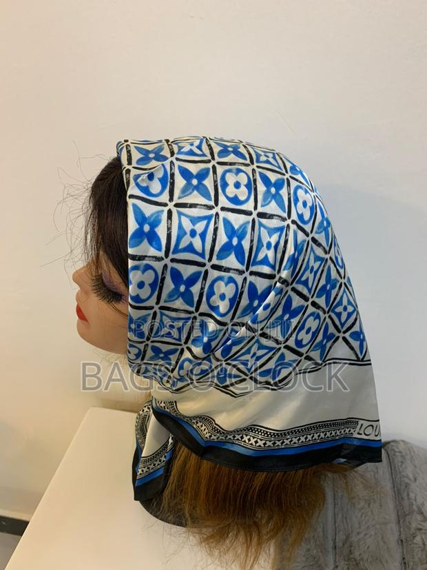Premium Designer Silk Scarf Designer-Inspired Silk Square Scarf - thumbnail 12