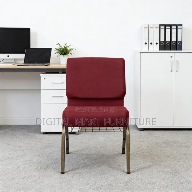 Office Chair;Stackable Armless Conference Chair - thumbnail 3