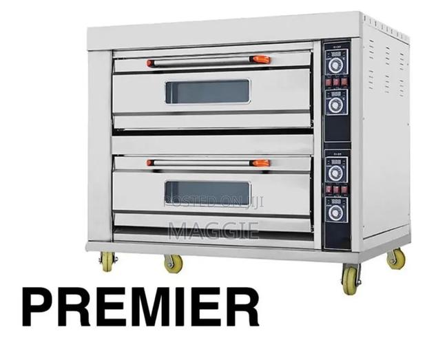 Commercial Electric Oven Two Deck Four Trays Premier