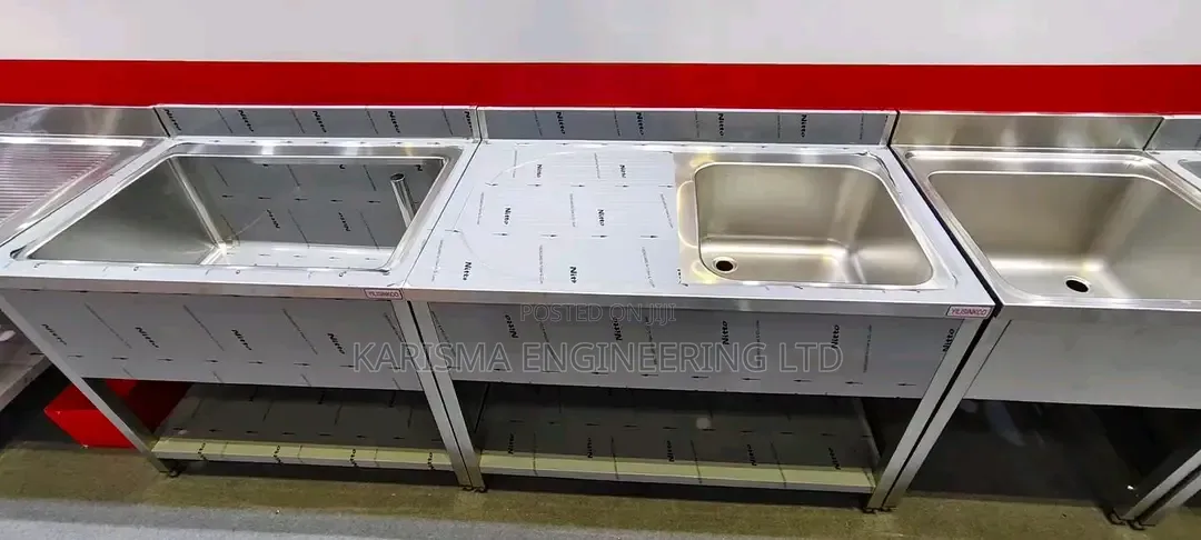 Stainless Steel Commercial Kitchen Workstations.
