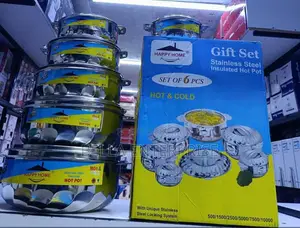 6 PCS Happy Home Hot Pots Stainless