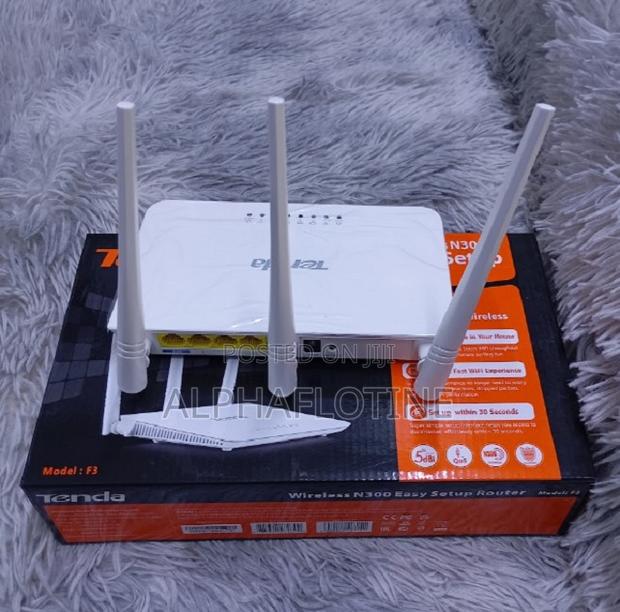 Tenda F3 300mbps Wifi Router 2.4ghz 5dbi 3 External Antennas