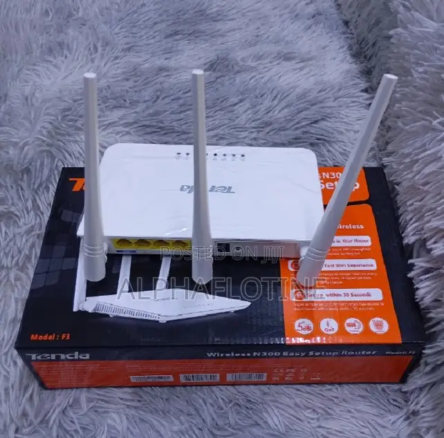Tenda F3 300mbps Wifi Router 2.4ghz 5dbi 3 External Antennas
