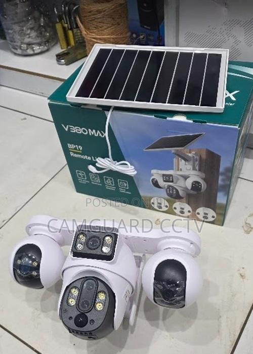 Outdoor Solar Camera 4g With 4 Lens Hd Surveillance System