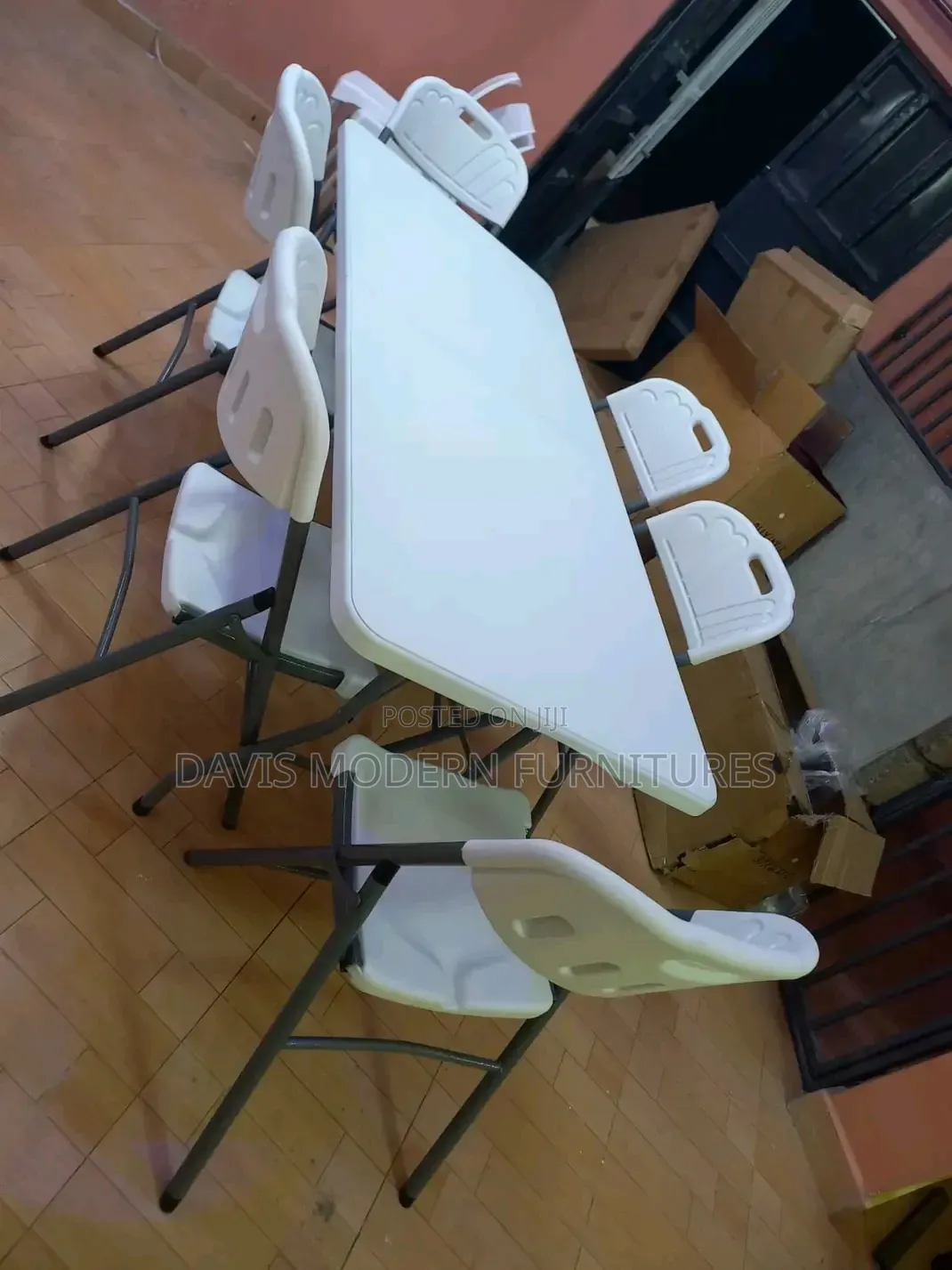 6-Seaters Folding Dining Set