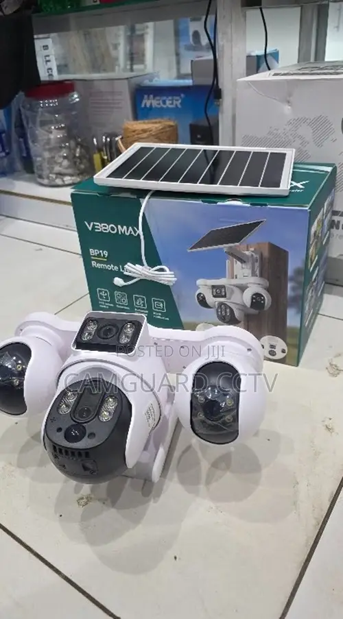 4g Solar Powered 4 Lens Ip Camera With Night Vision and Motion Alerts