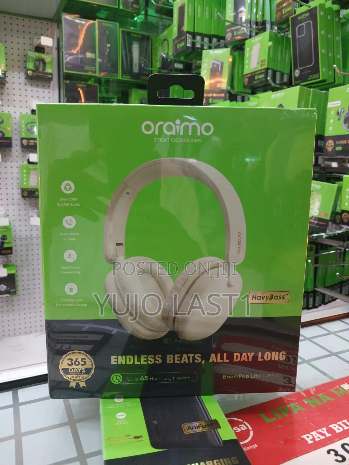 Oraimo Boompop Lite Enc Over-Ear Wireless Headphones