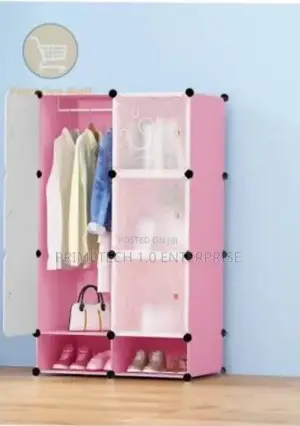 Two Column Plastic Wardrobe