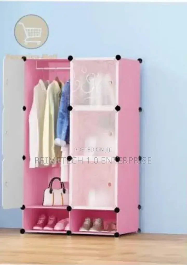 Two Column Plastic Wardrobe