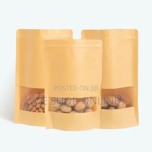 12*20cm, 50pcs Kraft Pouch Bags