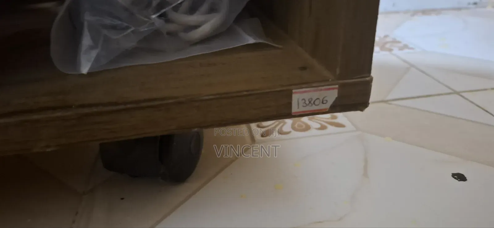 Wooden TV Stand With Storage Cabinets