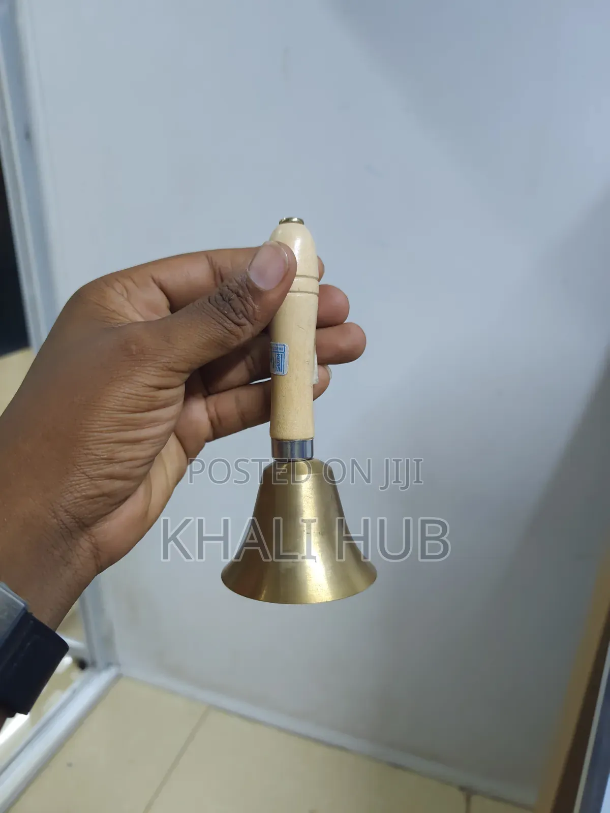 School Bell With Wooden Handle 6.5cm Hand Ring Bell for Schools Kenya