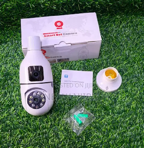 Wireless V380 Pro 1080p 2mp PTZ Dual Lens Bulb Camera (Wifi)