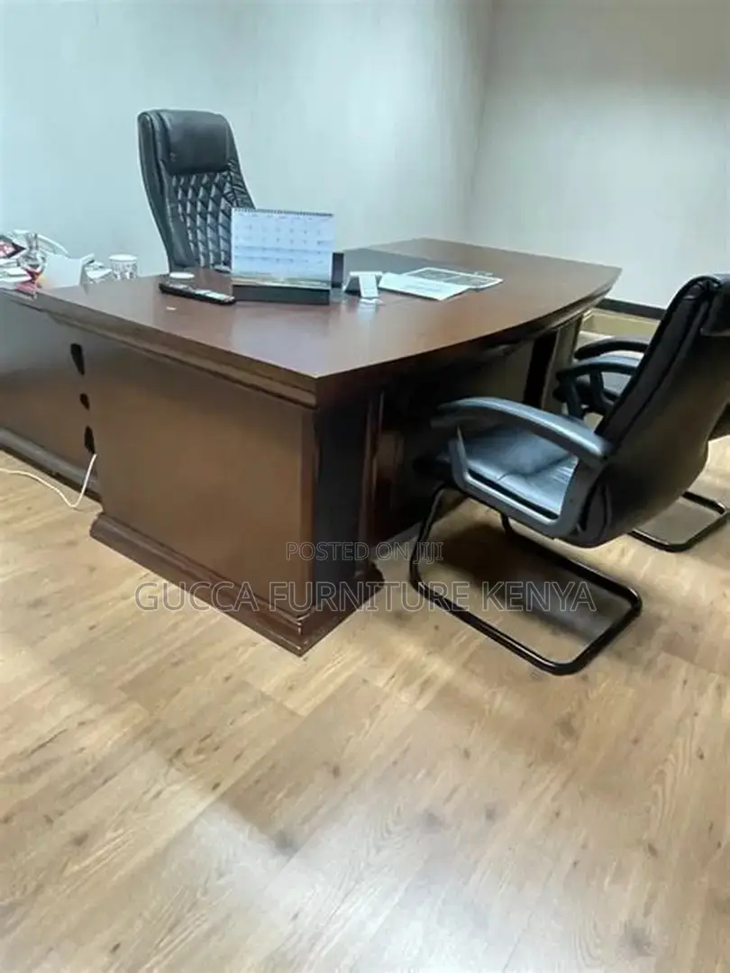 1800mm Mahogany Boss L-Shaped Work Table