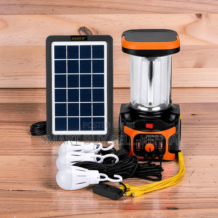 Dat-at 9016b Dual Usb Output Home Solar Lighting Kit With Mp3 Player