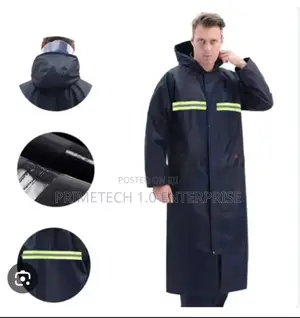 Heavy Duty Black Rain Coat