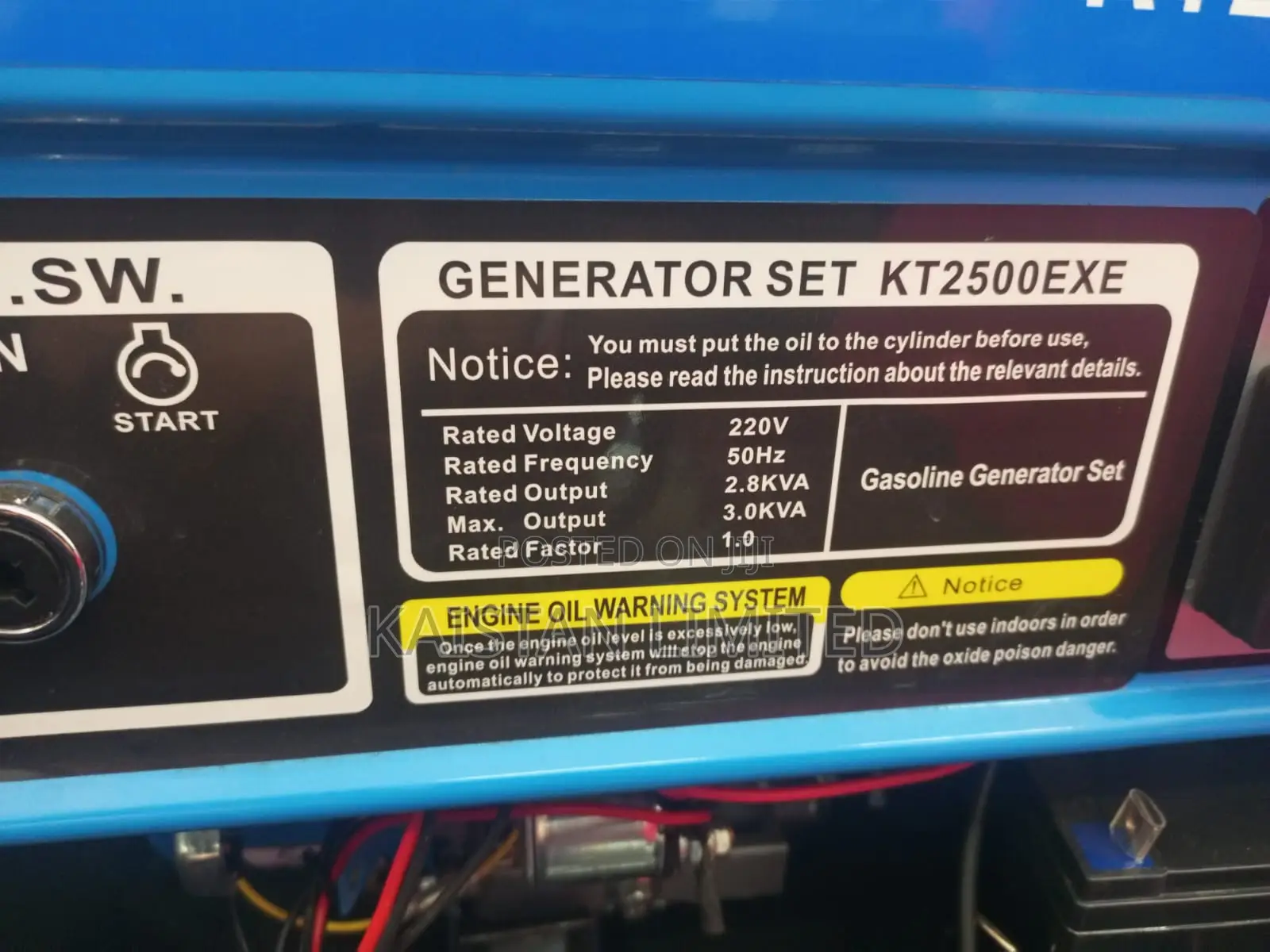 Kato Germany Kt2500exe 3kva 4 Stroke Petrol Generator- Keystart
