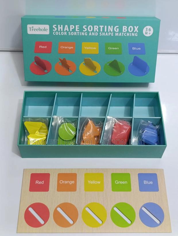 Wooden Shape Sorting Box. - thumbnail 2