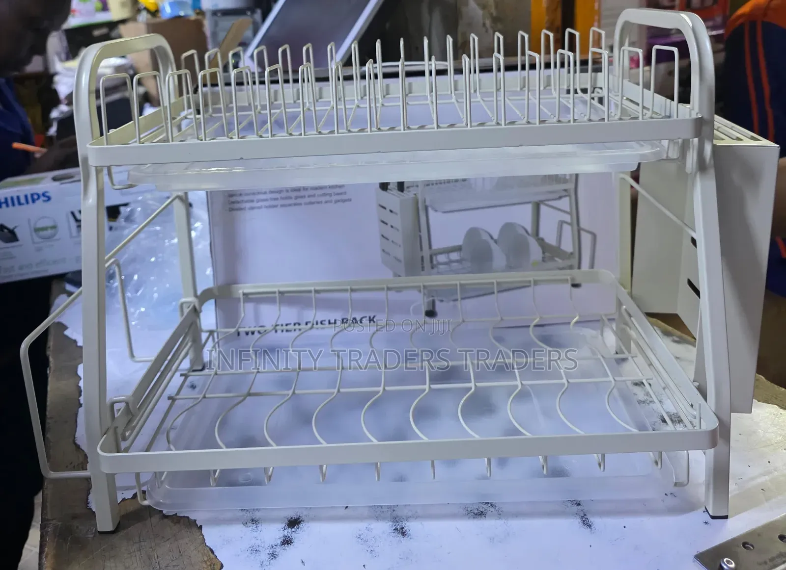 2 Layer White Advanced Dishrack