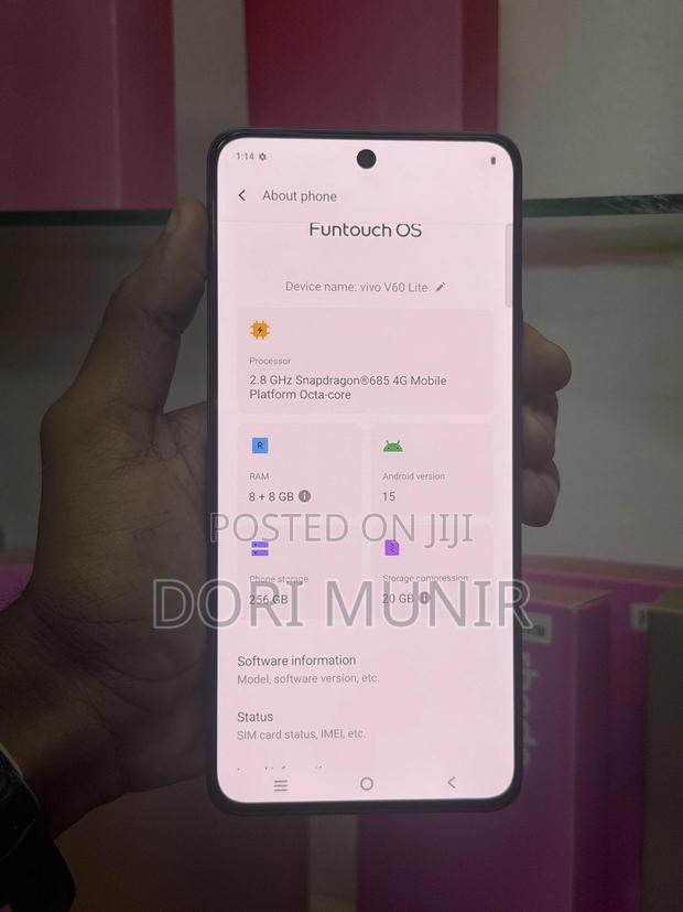 Vivo V60 256 GB Black - thumbnail 3