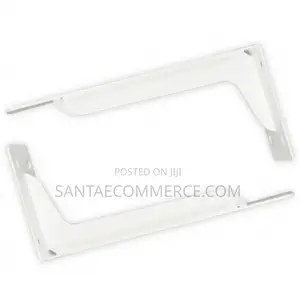 Heavy-Duty Steel L-Brackets (Pair) – White Finish
