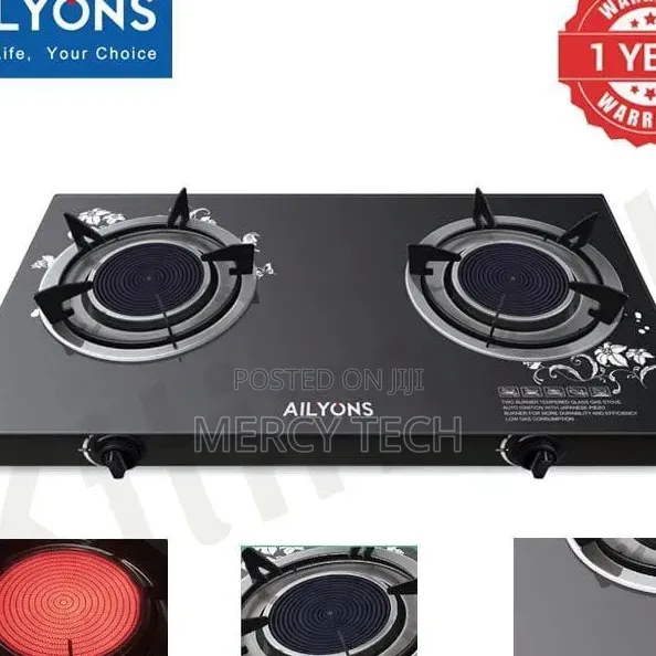 Ailyons Gs005a-1 2-Burner Infrared Gas Stove