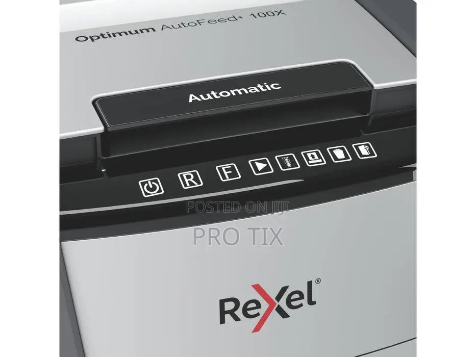 Rexel Optimum Autofeed 100x Shredder P4 100 Sheets Auto