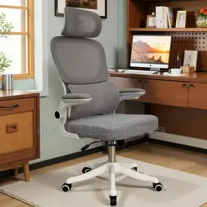 White Swivel Ergonomic Orthopedic Mesh Seat
