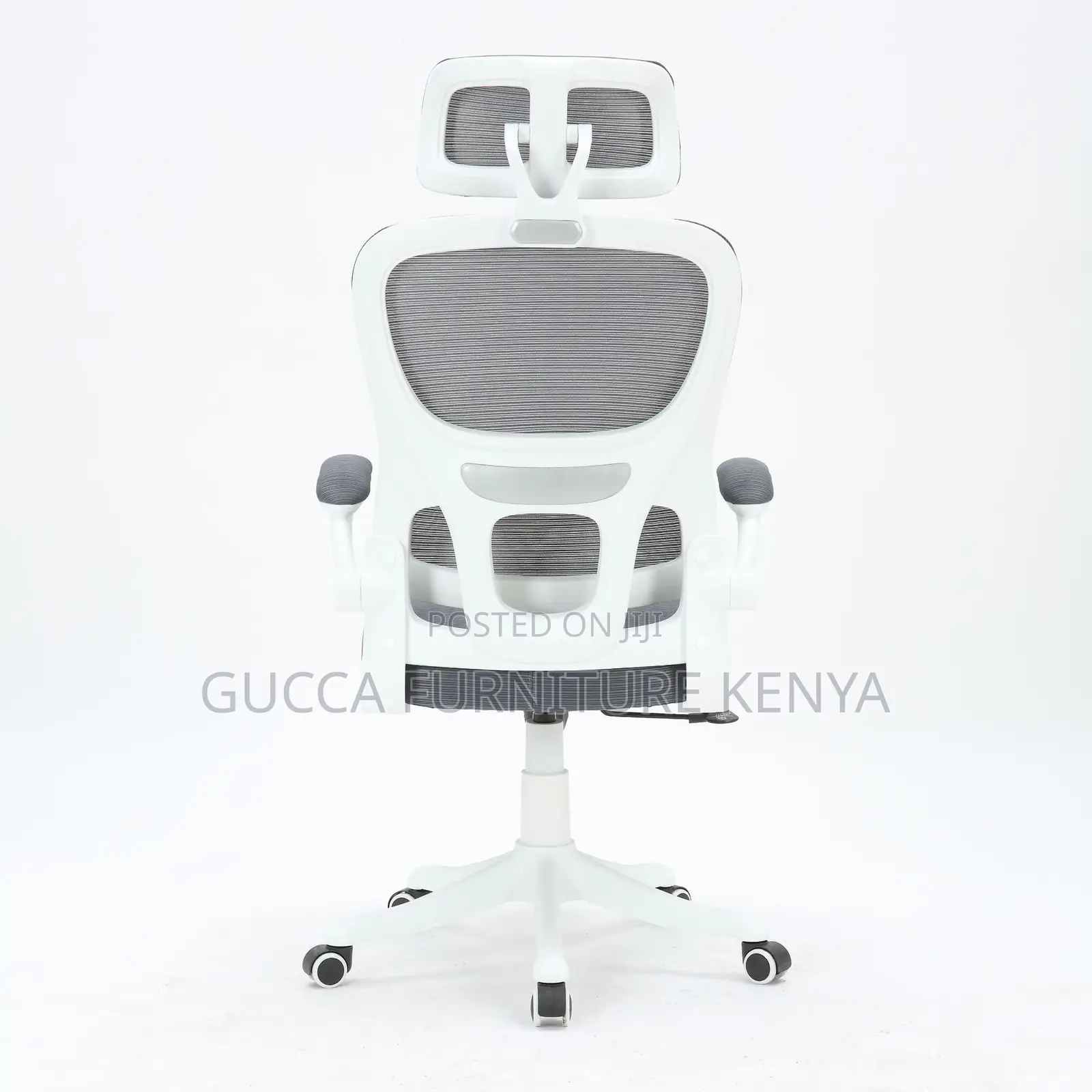 White Swivel Ergonomic Orthopedic Mesh Seat