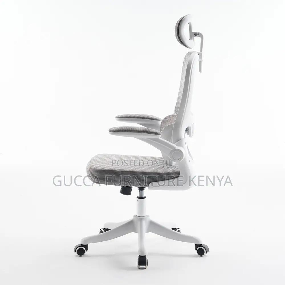 White Swivel Ergonomic Orthopedic Mesh Seat