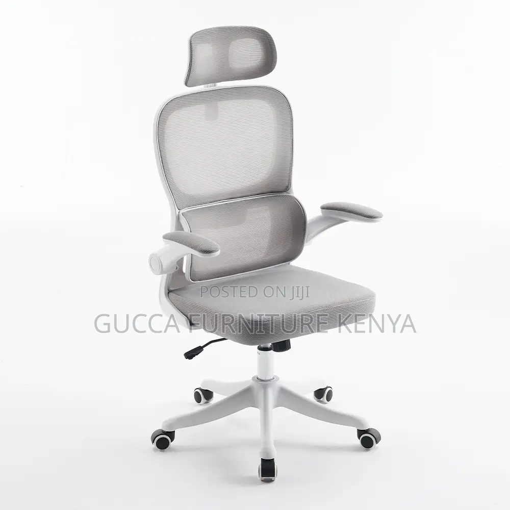 White Swivel Ergonomic Orthopedic Mesh Seat