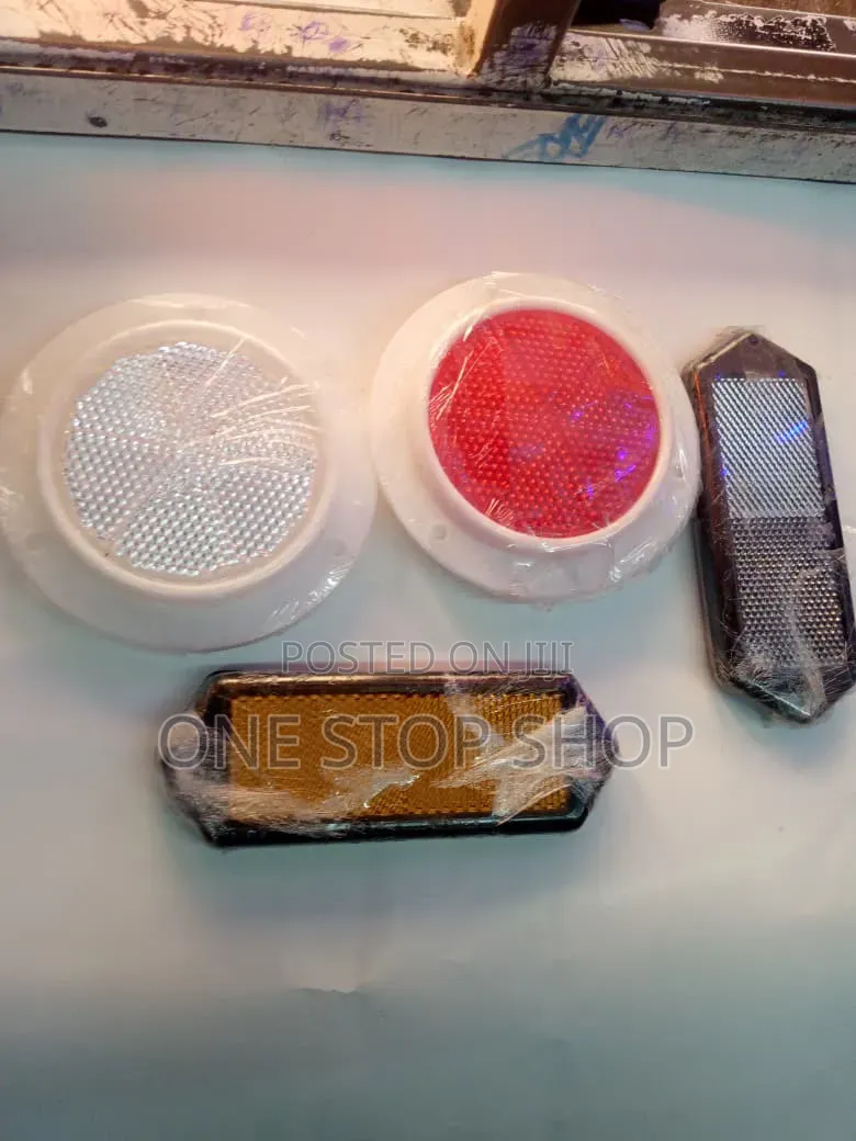 2pc Round /Rectangular Safety Reflectors Increase Visibility By Reflec