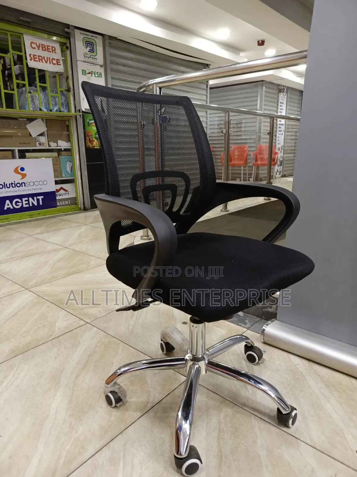 Office Chair Without Headrest 360° Swivel