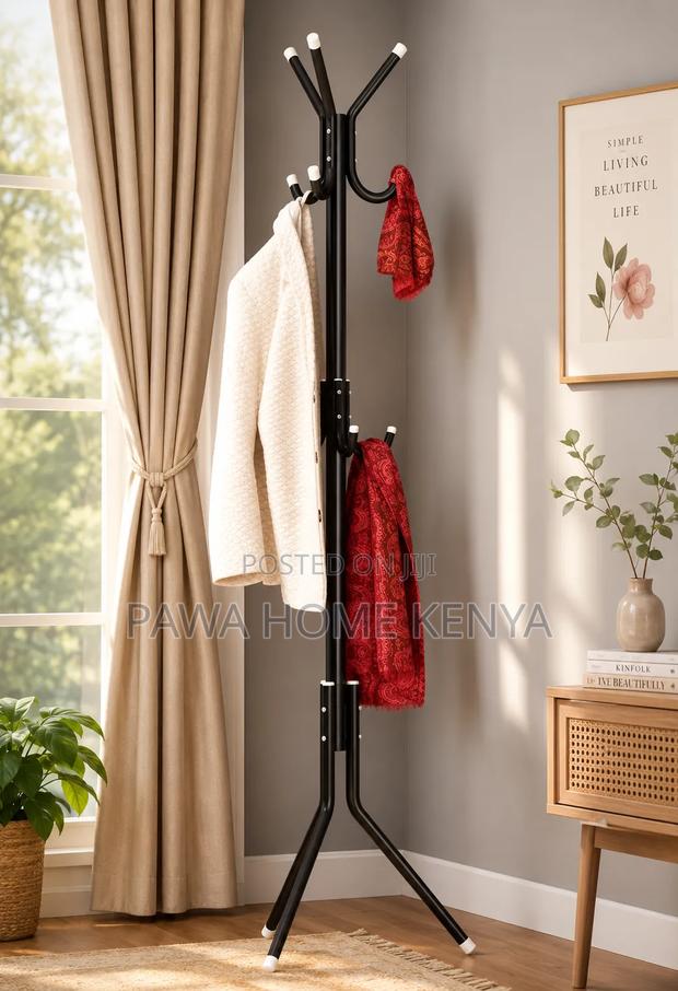 Metallic Coat Or Bags Hanger Stand - main view