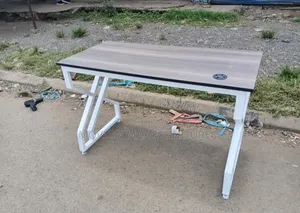 Metallic Stand Double  Frame Office Table