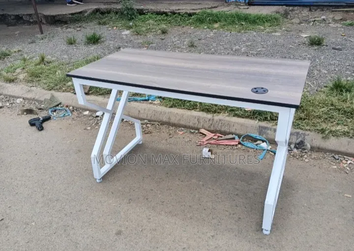 Metallic Stand Double  Frame Office Table