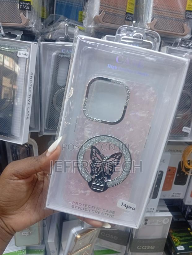 Compatible for iPhone 14 Pro Case Cute Butterfly Kenya - thumbnail 2