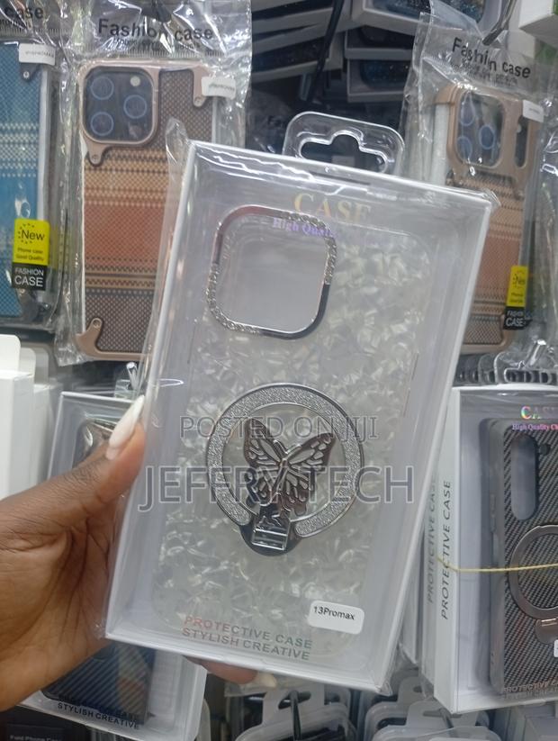 For iPhone 13 Pro Max Electroplated Glitter 3d Butterfly Tpu Phone - thumbnail 2