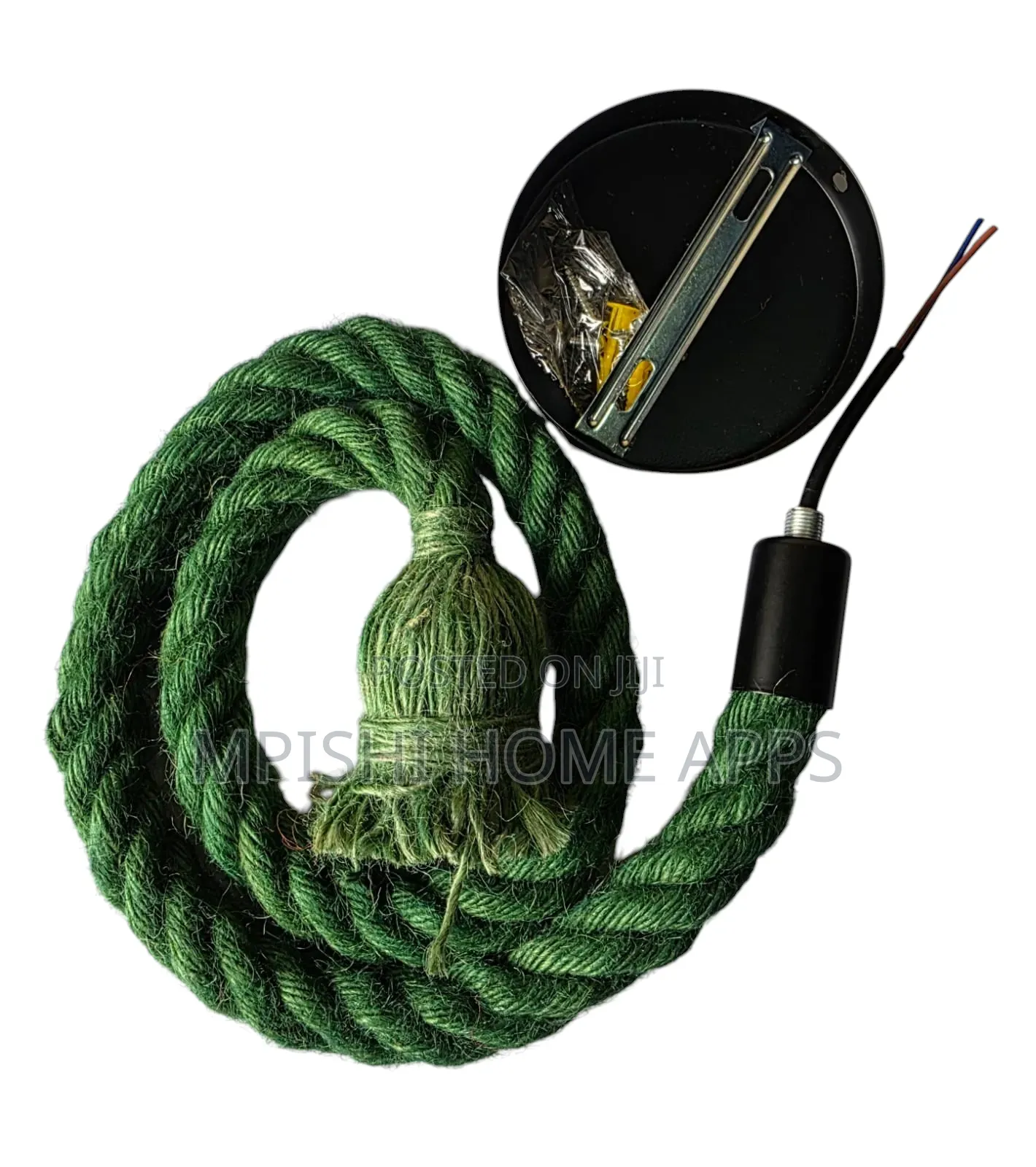 Vintage Coloured Rope Pendant Lights