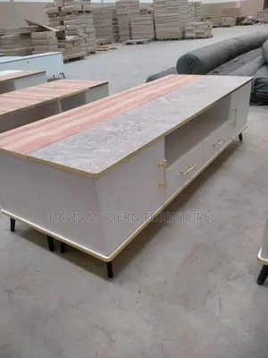 Modern Tv Stand With Marble -Effect Table