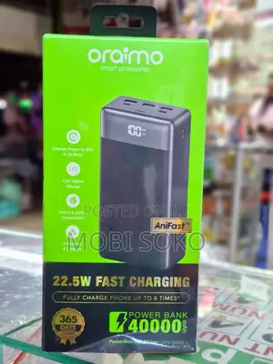 Oraimo Powerbox 400 Vision Opb-7400q 22.5w 40,000mah Power Bank