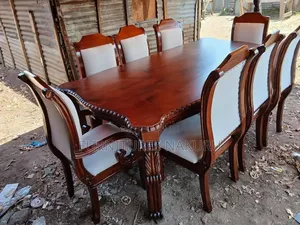 Gray/Mahogany Dining Set