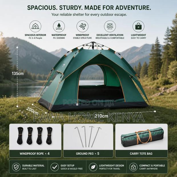 4 Persons Camping Tent - thumbnail 2