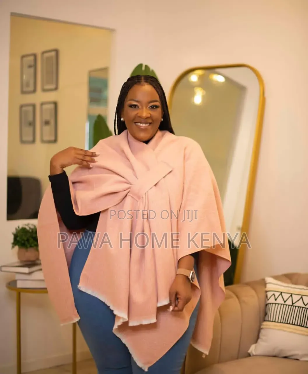 Wrap Me Up Belted Shawl/Poncho