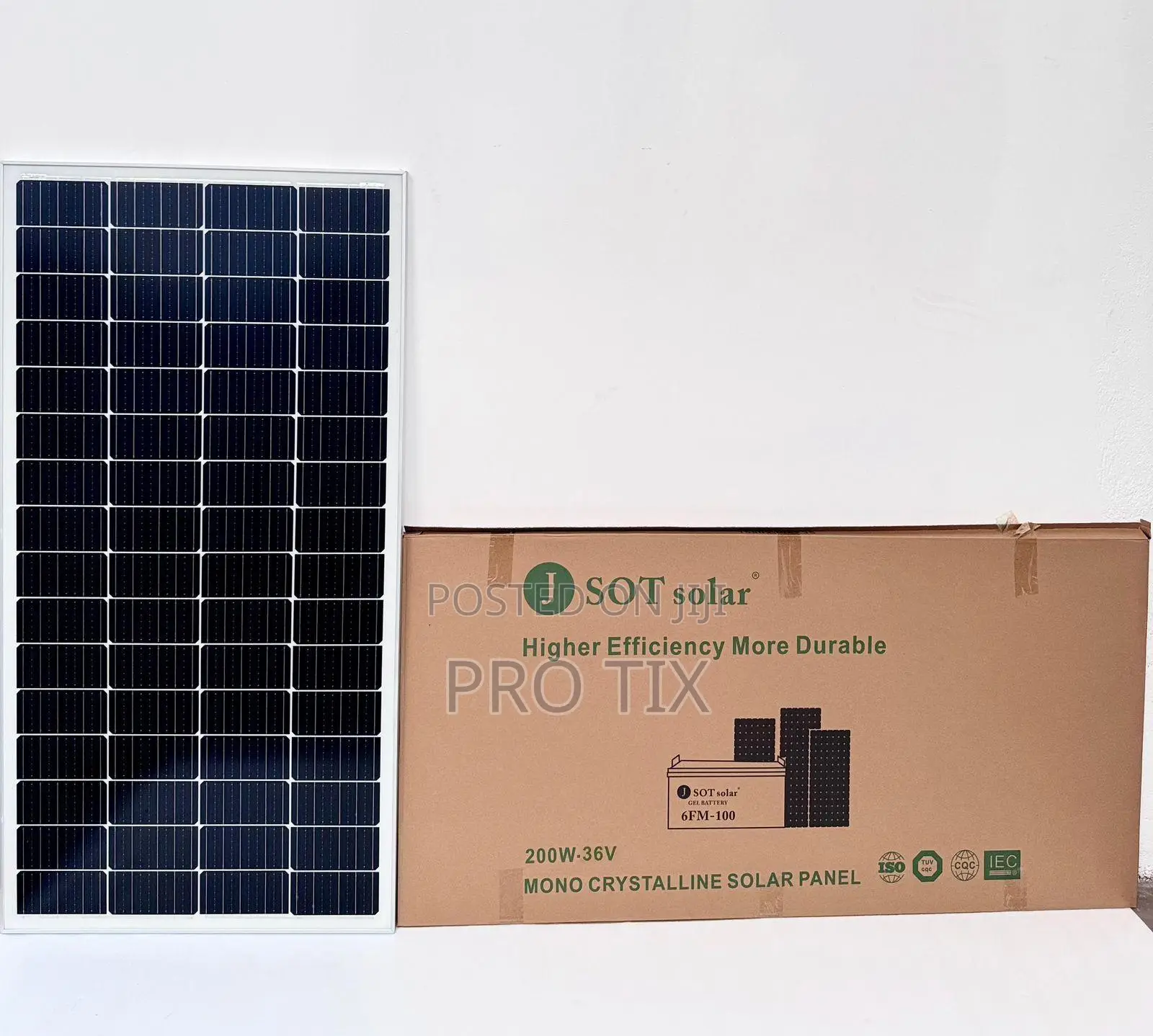 250w Semi Flexible Solar Panel 36v Lightweight Flex