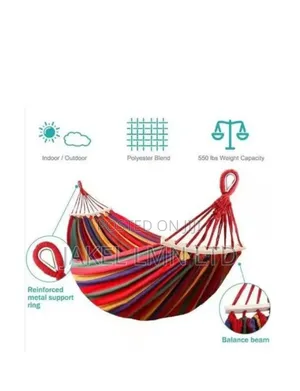 (200 X 100cm)Outdoor Camping Hiking Garden Hammock Hanging Bed Stripes